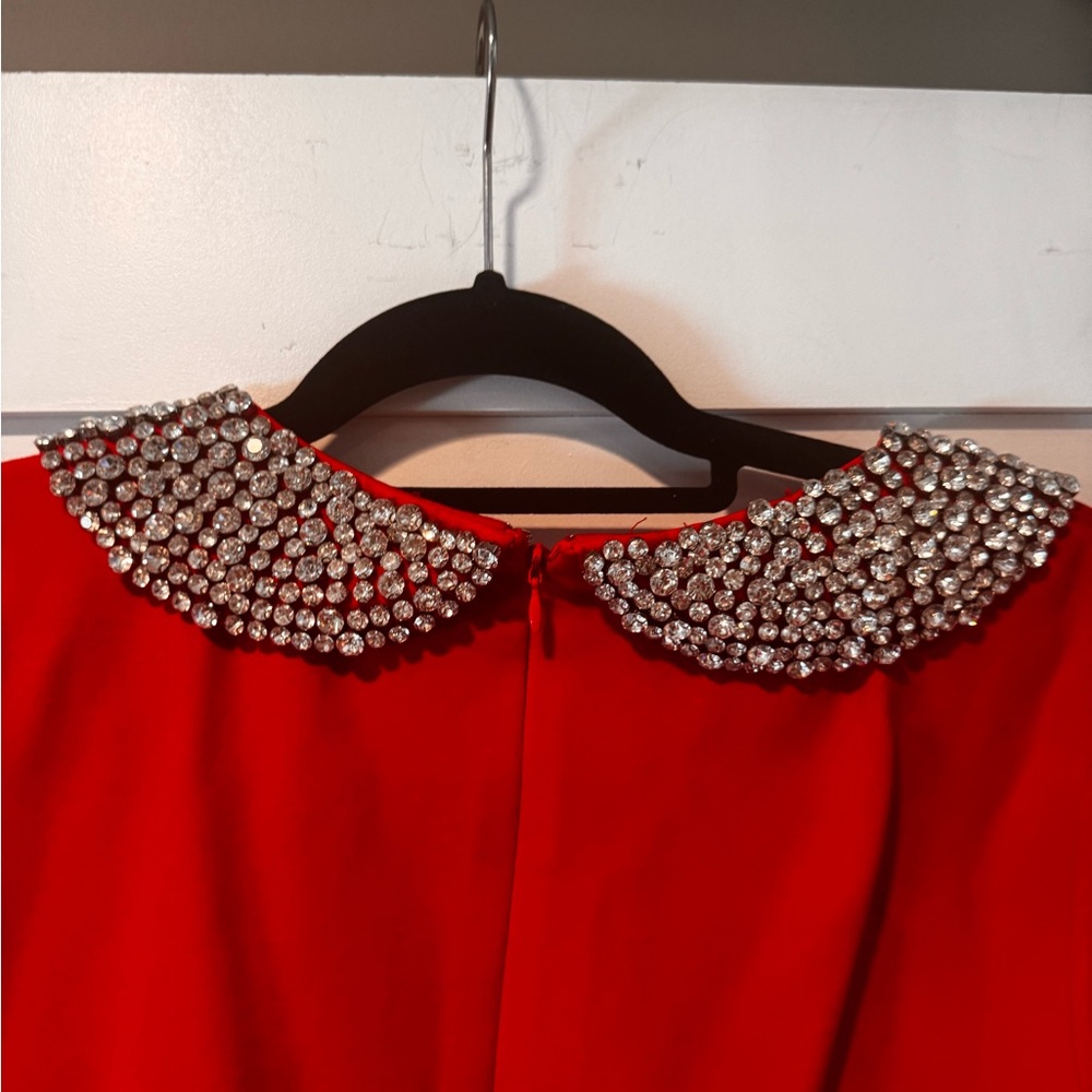 Julie Brown Decorative Collar Shift Dress size L - Picture 4 of 7